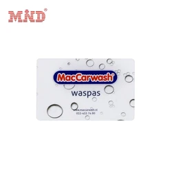 Custom PVC 30mil transparent business card signature panel CMYK plastic clear card