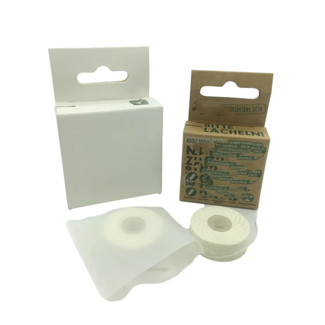 Free Sample Mint Dental Floss Kraft Paper Box Refill Dental Floss