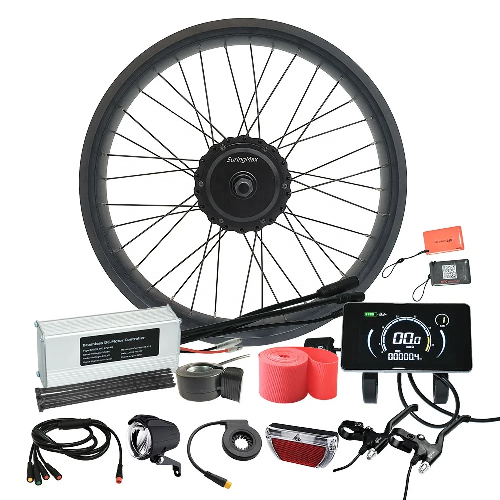 best selling 500w battery powered bicycle atv e bike conversion kit fat bike rear hub motor replacement for 26 inch electric mtb