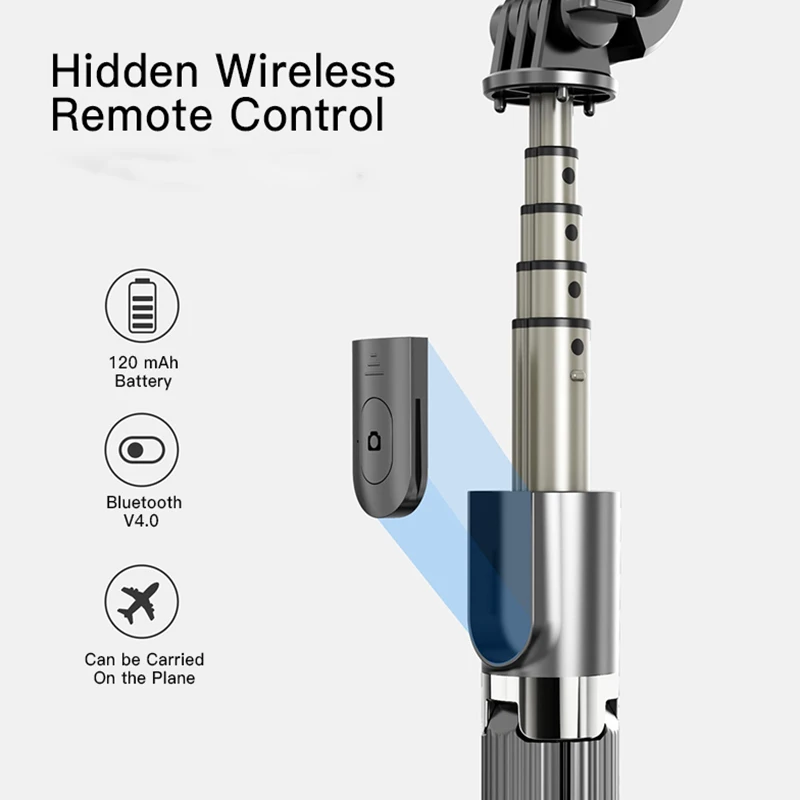 Amazon Hot Sale L03 Phone Selfie Stick With Tripod With Wireless Remote Cell Phone Selfie Stick Portable Selfy Sticks