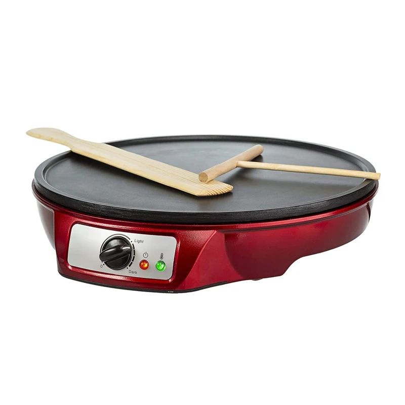 Electric Crepe and pancake maker machine portable non-stick crepe pizza maker automatic