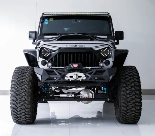 
TOPFIRE Short Version Fragment II Auto Front Bumper For Wrangler JK 