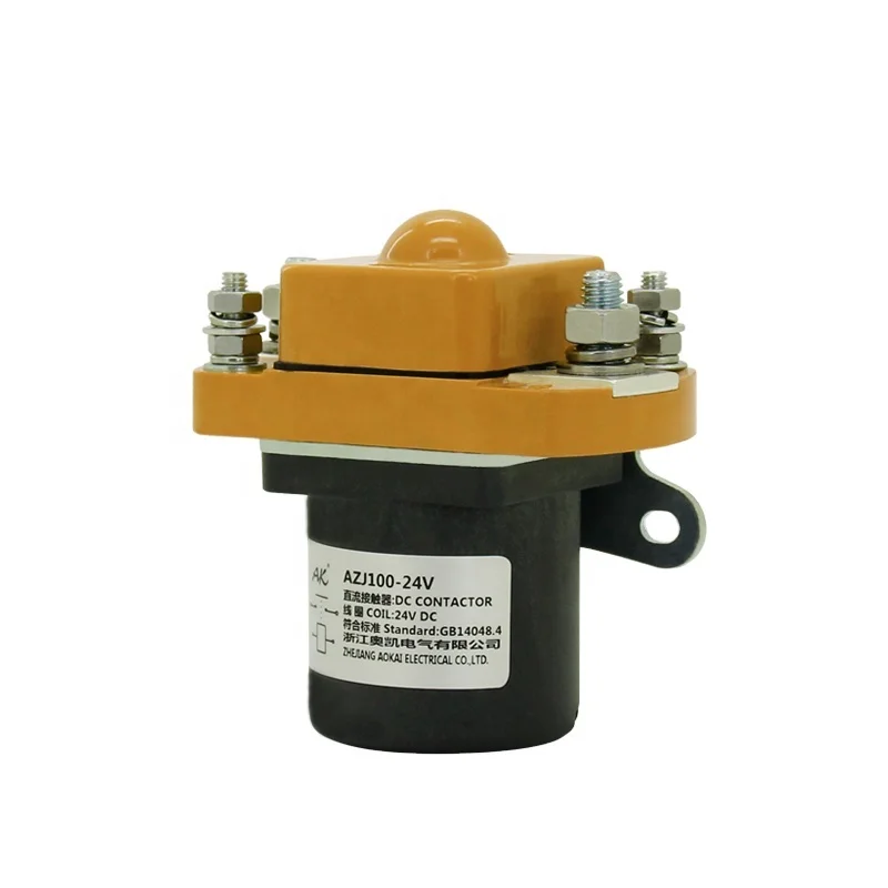 AZJ100 48V 100A Solenoid Contactor, Used in Electric Motor AOKAI DC Contactor#