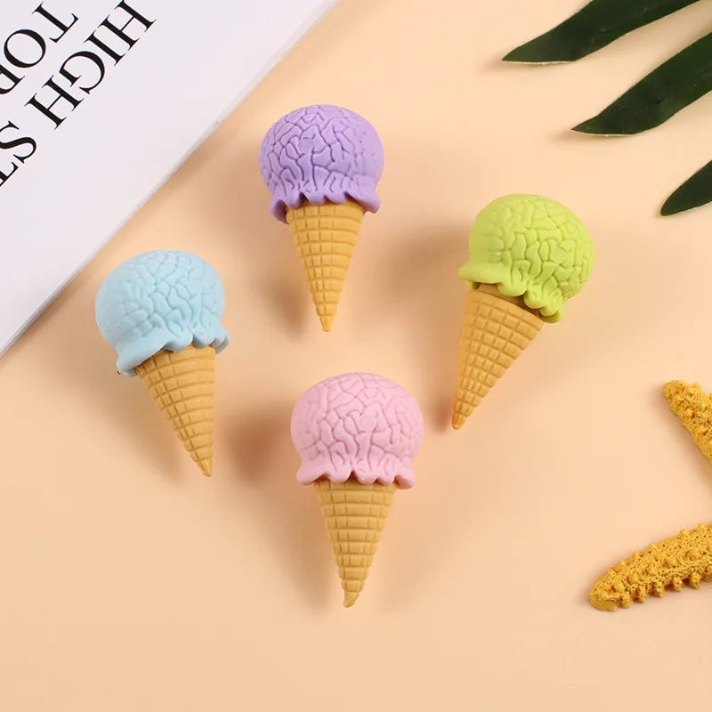 Cartoon Eraser Creative Simulation Ice Cream Donut Eraser School Student Eraser Set