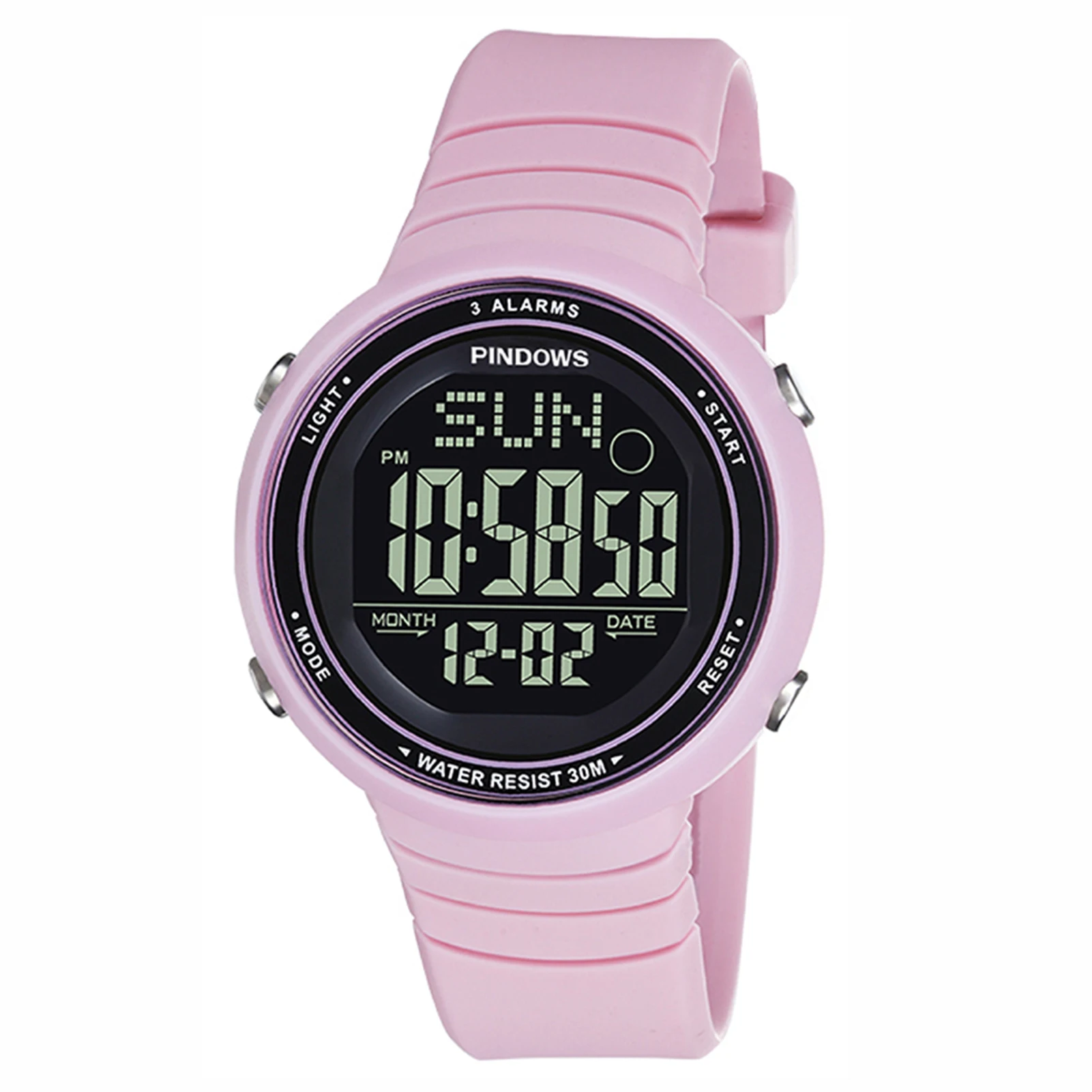 luxurious Custom logo training watch counter down timer led sport automatic fitness women wrist digital watches