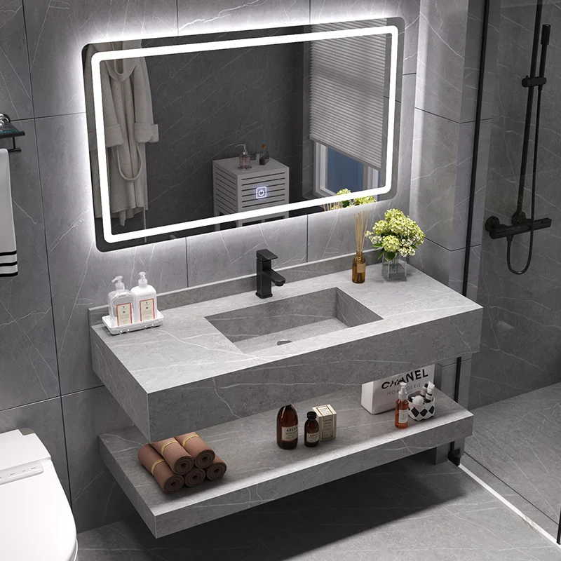 Lanjia AYZ015-100 2023 new 40 inch Traditional Modern Furniture cheap modern furniture Wall bathroom vanity sink