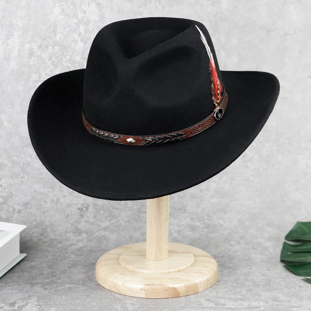 LiHua Felt Cowboy Hats For Sale Western Hat Cowboy Cuero Wool Felt Cowboy Hat