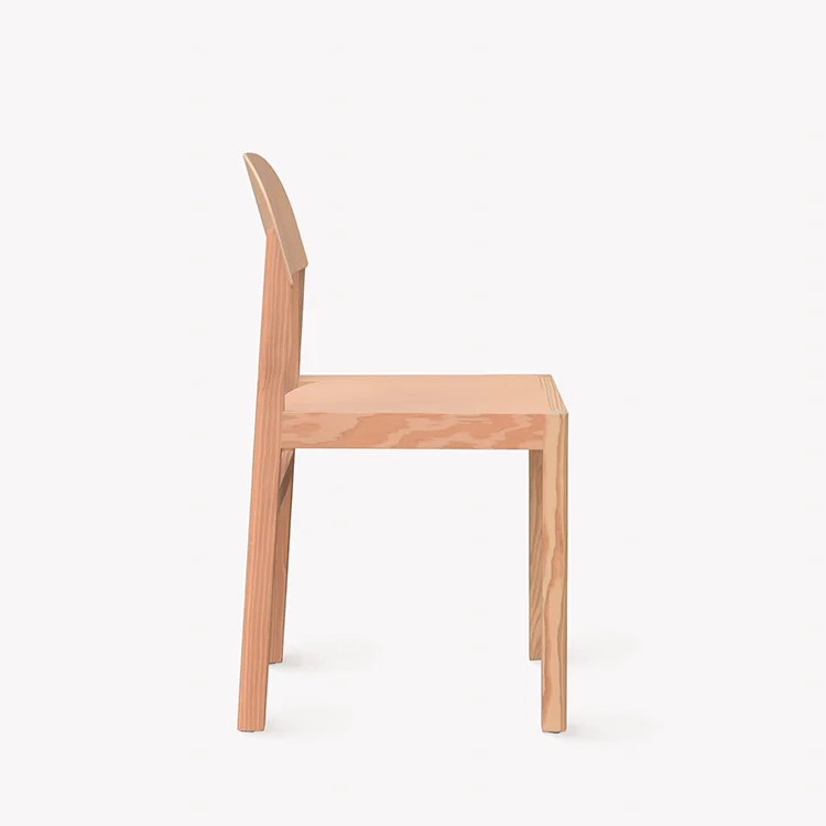 Solid wood multi-layer board dining chair designer style fashion simple classic chair household dining chair