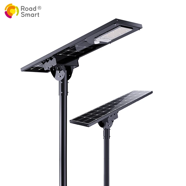 High Powered 8000lm 12000lm  Road Streetlight Waterproof Outdoor Solar LED Street Lights price list with Bifacial solar panel