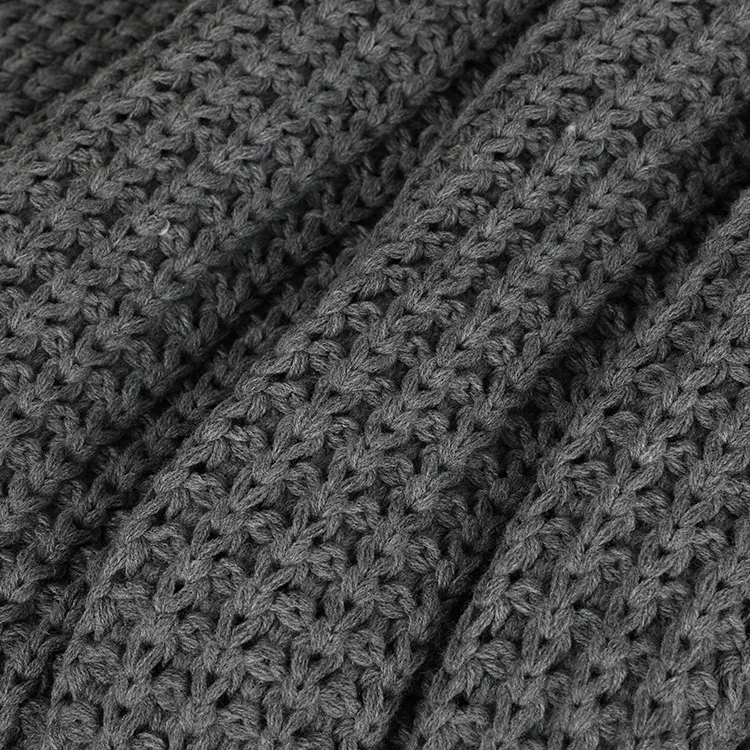 
Custom 100% Acrylic Knitting Throw Blanket 