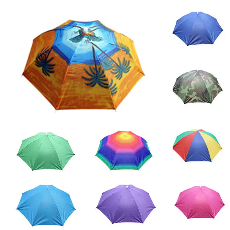 Hat Umbrella Wholesale Foreign Trade Advertising Stand Umbrella Sunscreen Hat Umbrella Wholesale