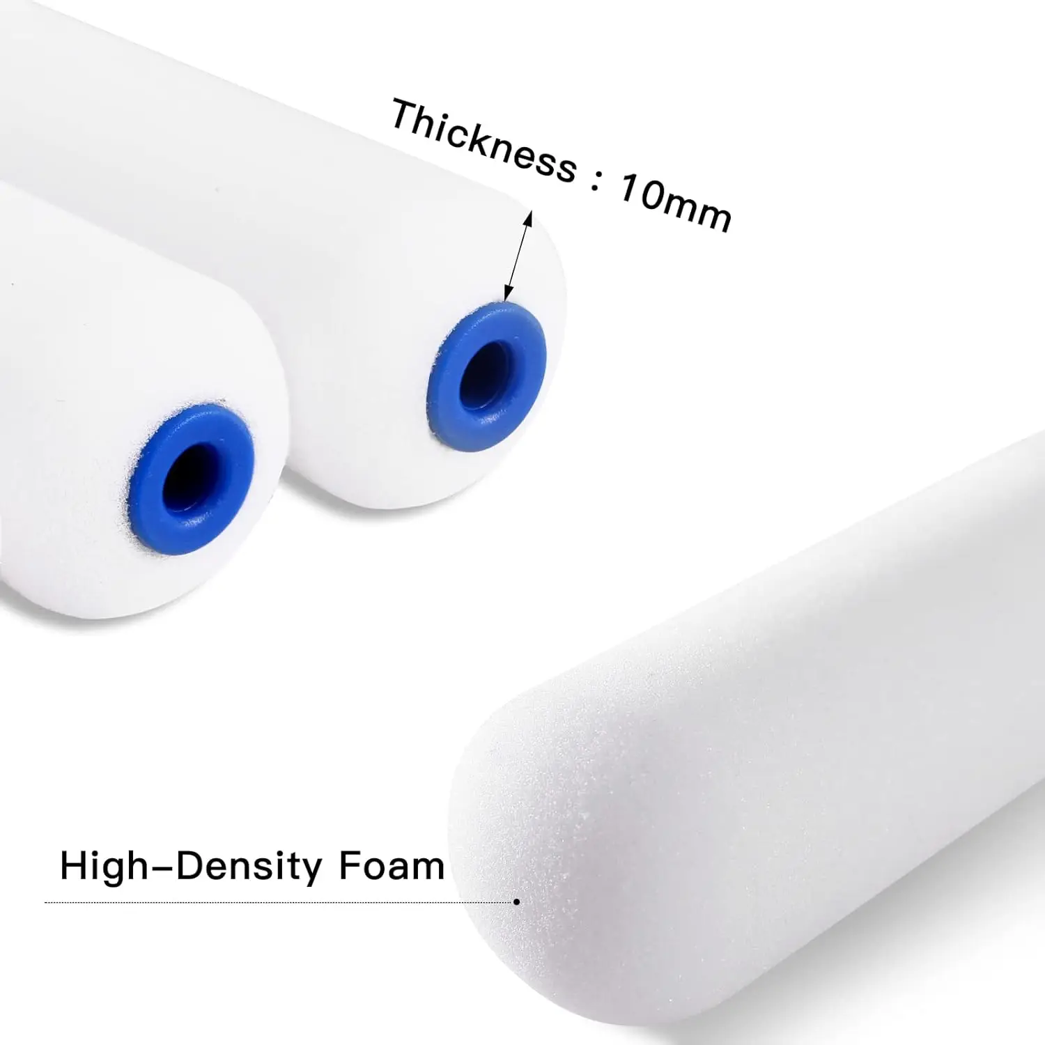 7-Piece Industrial & DIY Paint Tray Kit 4-Inch Grip Frame with Acrylic Polyester Foam Rollers for Polishing