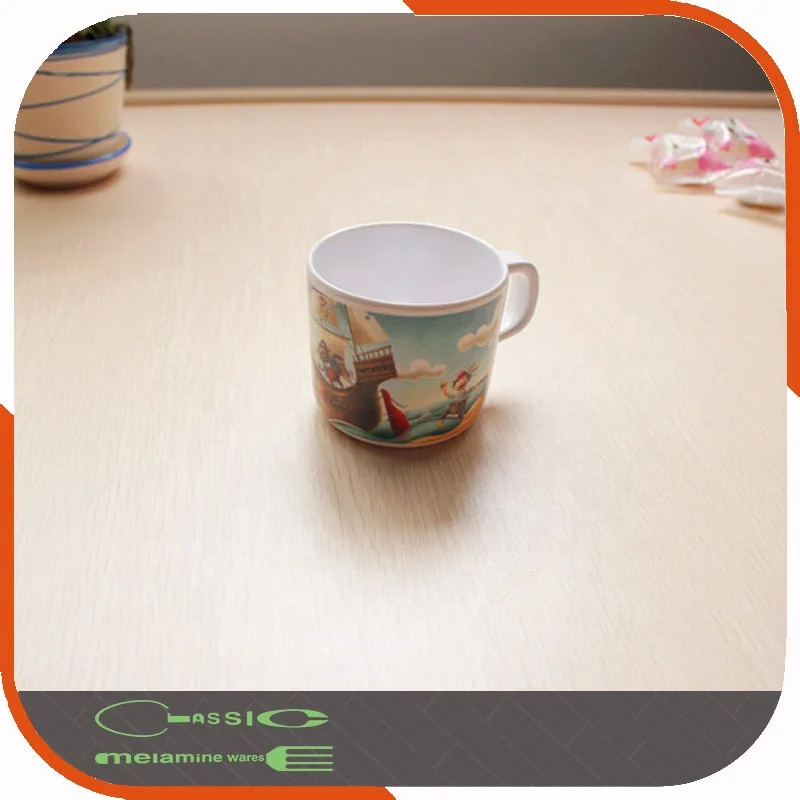 Cute Printing Melamine Kids Cup With Handle