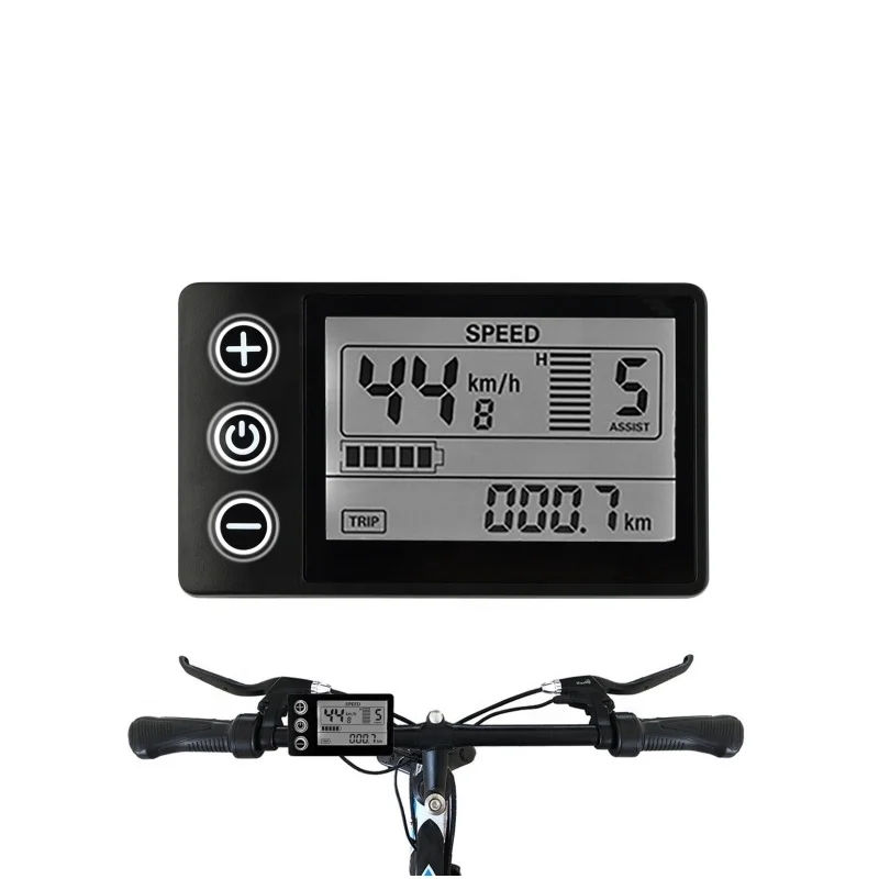 OEM Custom Segment Ebike Display LCD E Bike Screen Digital Electric Motorcycle Speedometer Automotive LCD Display For ebike