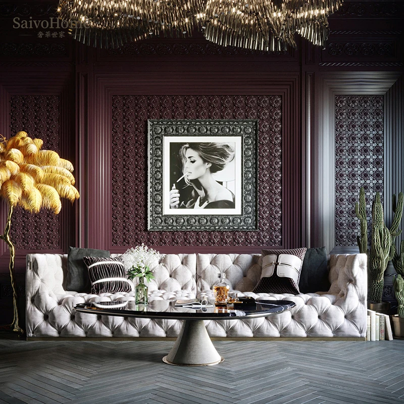 
Modern european style contemporary home furnitures 3 seater couches luxury sofa set leather sectional living room sofas 