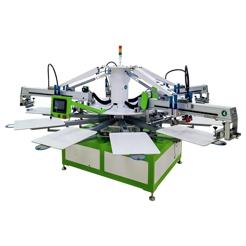 4color automatic screen printing machine for tshirts screen printer textile serigrafica impression maquina