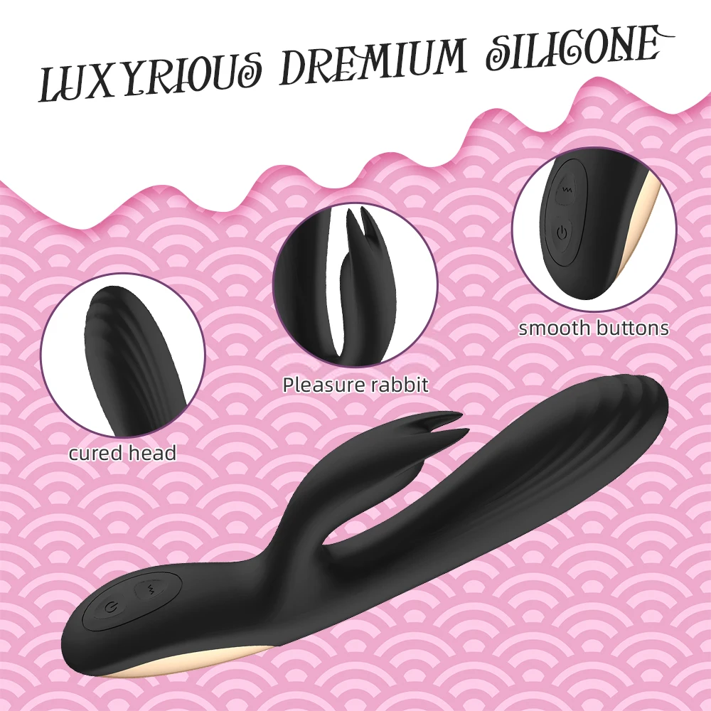 Jade Rabbit Double Head Silicone Vibrator xnxx Porno Sex Vibrator Adults Real Touch Beginner Friendly Vibrators For Women