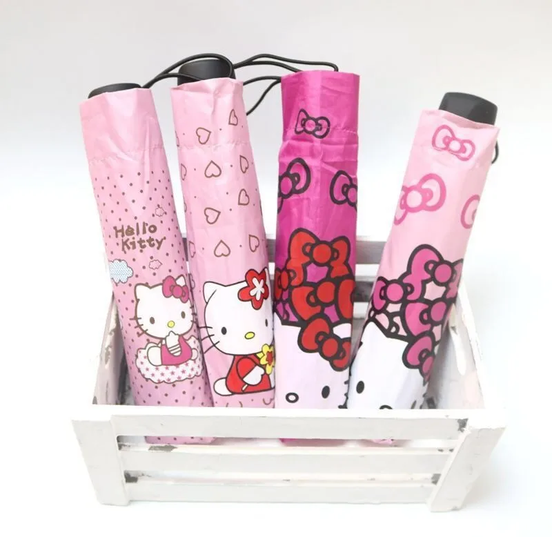 Cute Cat Children Umbrella Wholesale Fresh Cute Girls Sunshade Umbrella