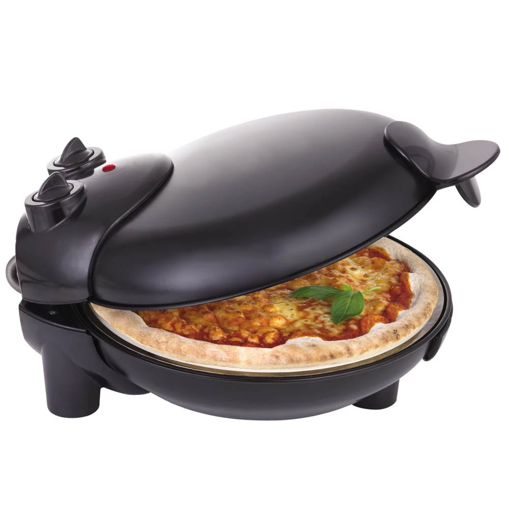Stone baked pizza maker with view widow on the