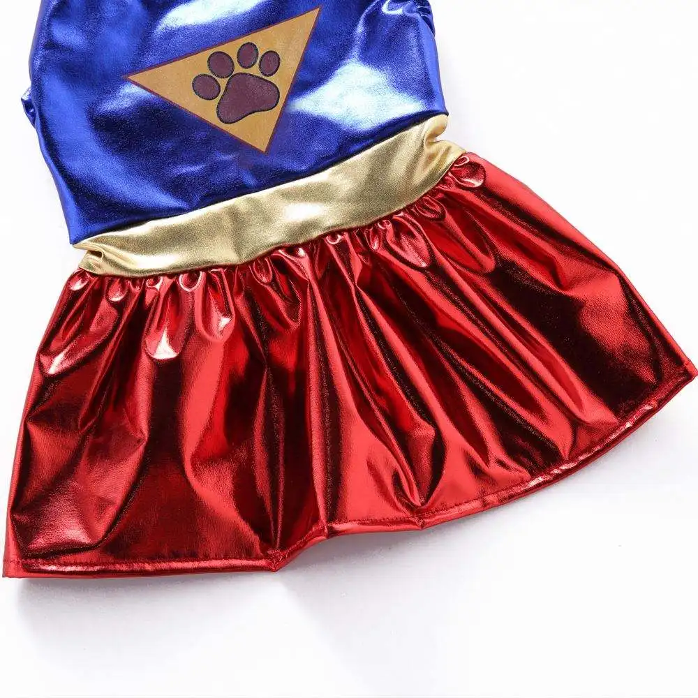 Wholesale New Fashion Dog Dress Superman Dog Costume Puppy Clothes Pet Outfits