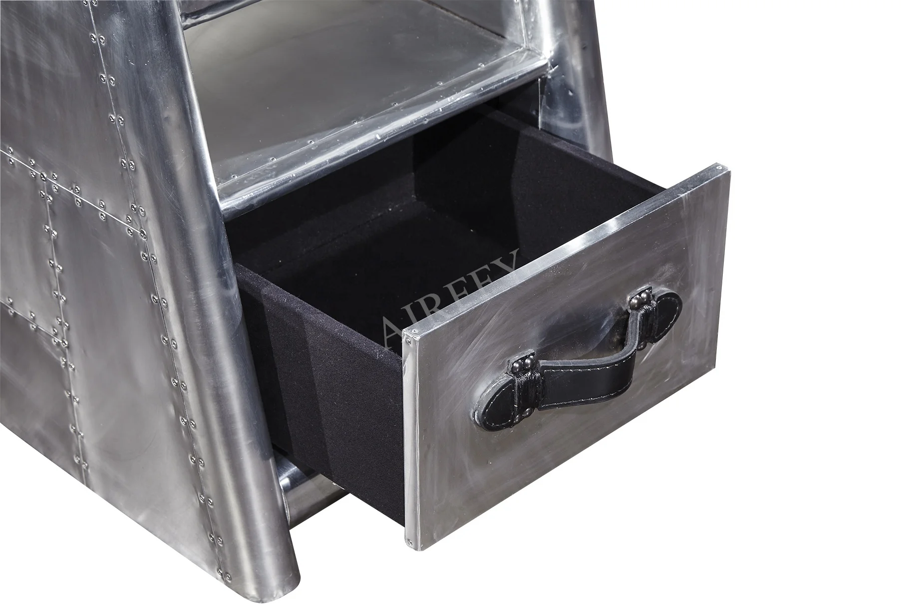 Aviation Aluminum sheet rivets side table for Living room furniture villa home decoration