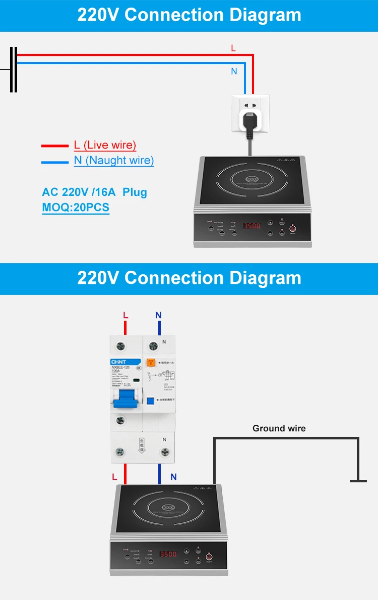 Commercial New Plastic Single Burner Home Portable Kitchen Cooking Induction Stove