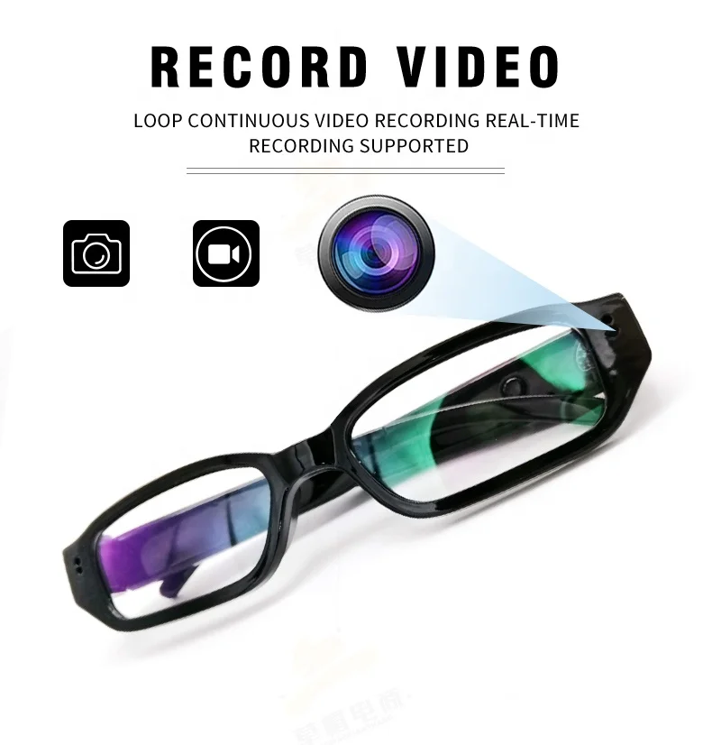HD 1080P Hidden Glasses Camera Mini Invisible Body Video Spy Hidden Camera Sunglasses Polarized Lenses 32GB for Bike Hunter