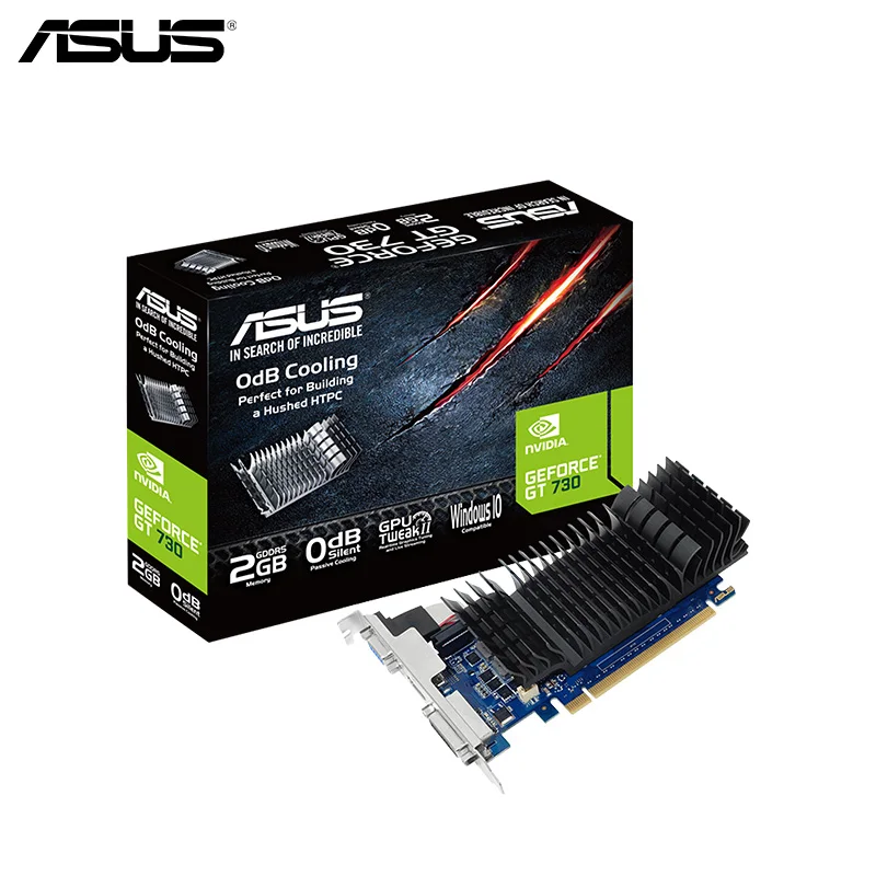 ASUS GeForce GT730-SL-2GD5-BRK GDDR5 2GB Home Entertainment Graphics Card