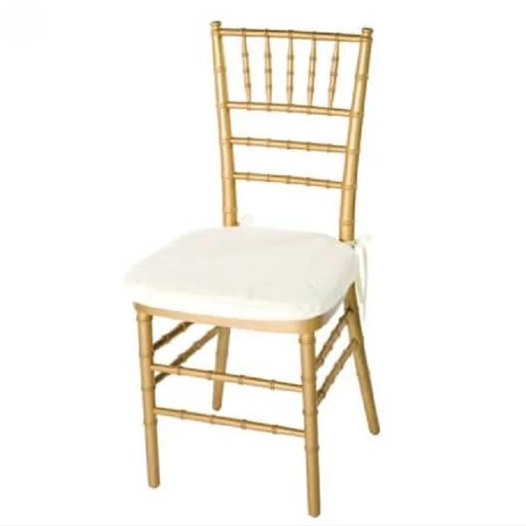 Wholesale Morden Golden Transparent White Metal Portable Party Banquet Event Wedding Hotel Chair