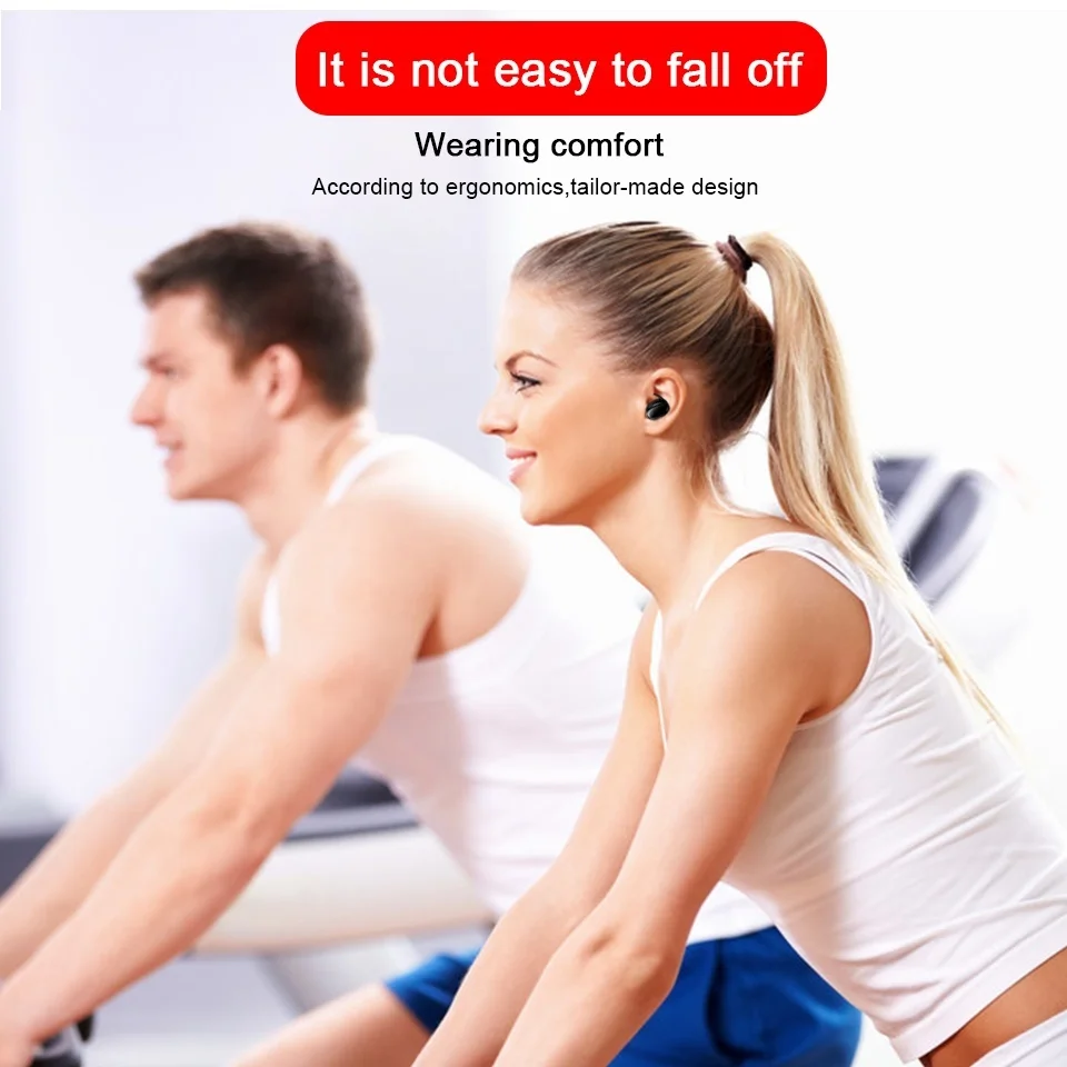 Sweatproof Stereo mini ecouteur wireless sans fil  Noise Canceling wireless wireless headset With Charging Case