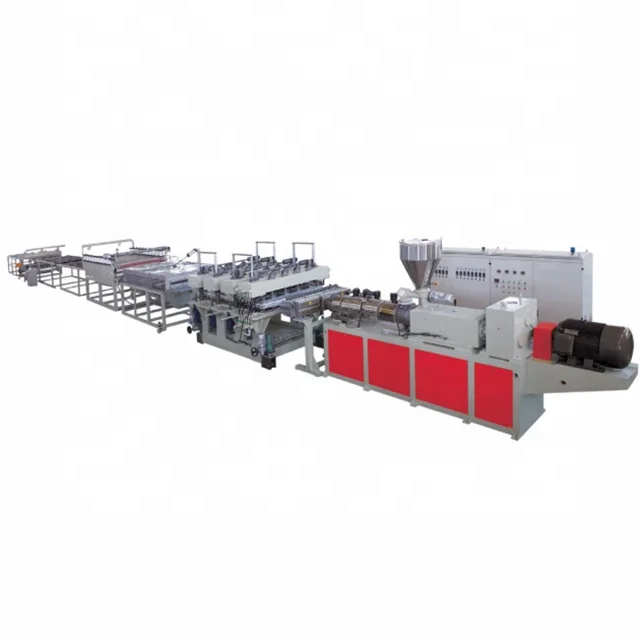 PVC Transparent Soft And Rigid Sheet Extrusion Extruder Extruding line
