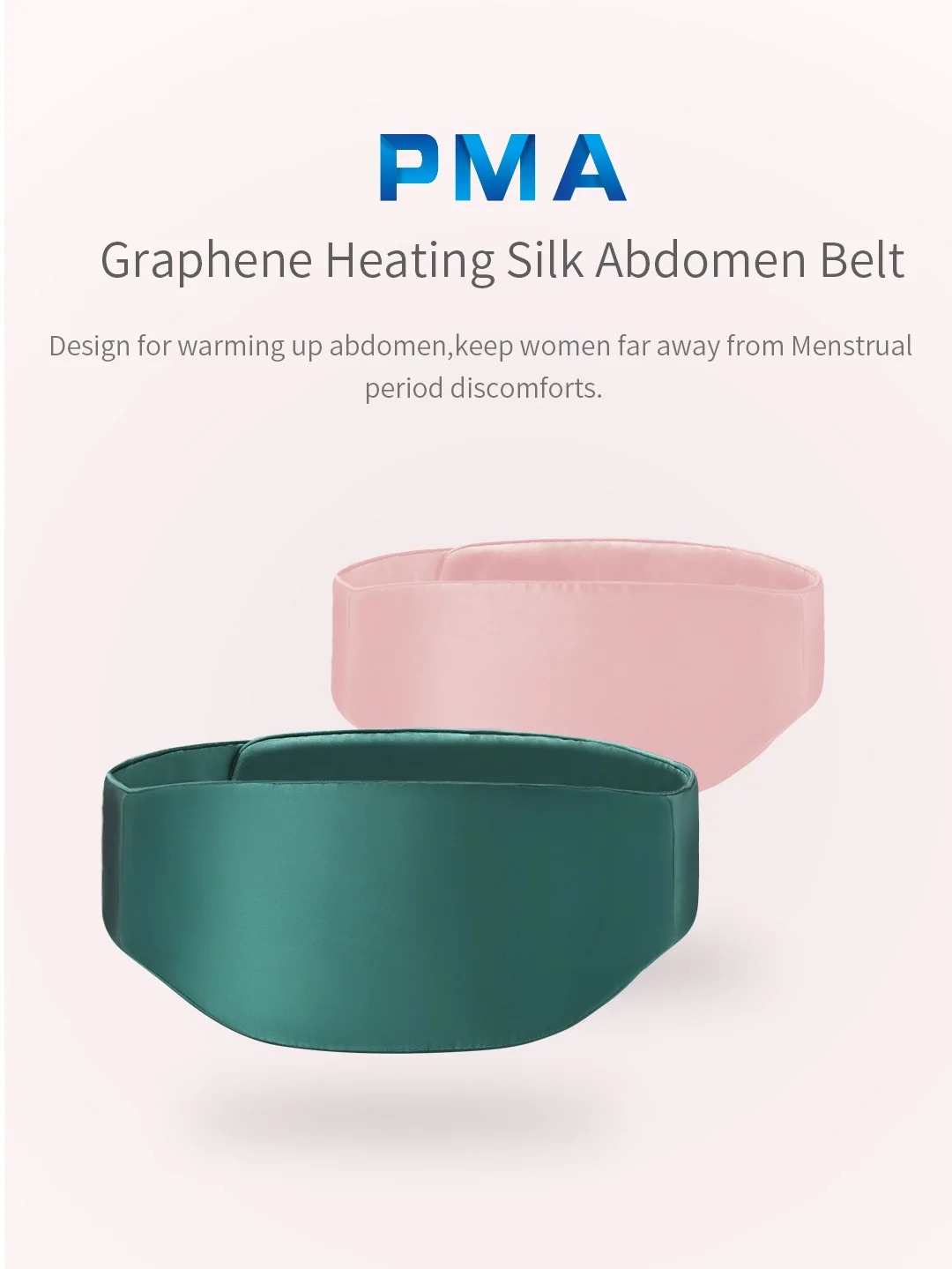 Hot sell Portable Cordless Menstrual Heating Pad for Women and Girl Fast Heating Belly Wrap belt period Electric Heating Pad