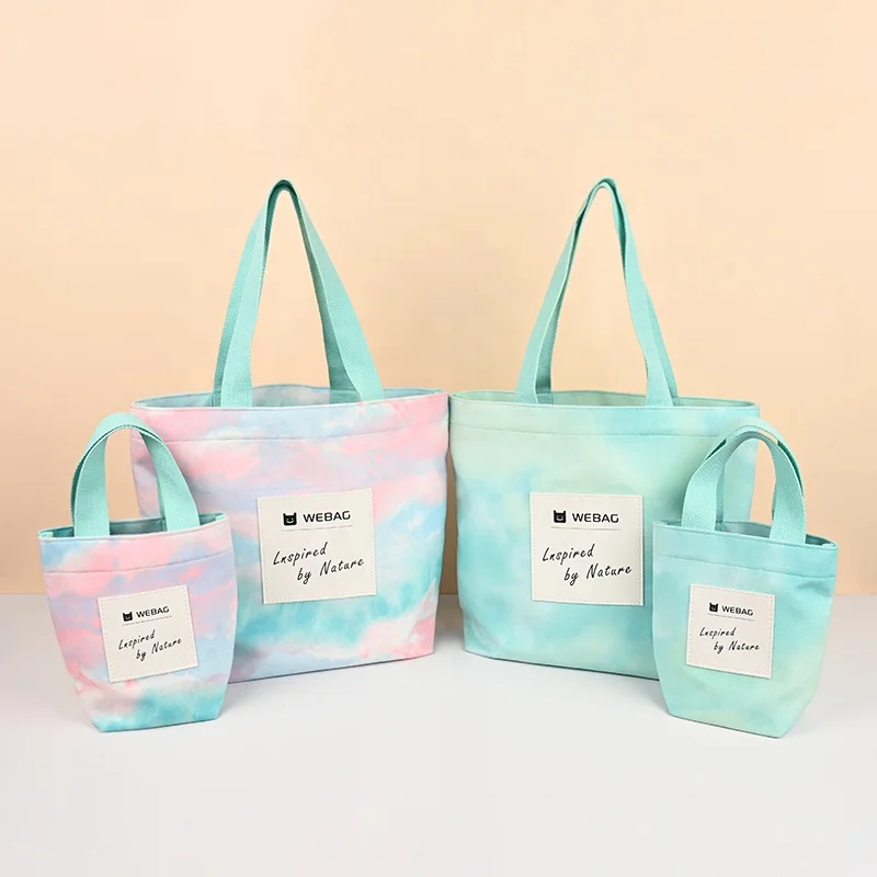 Webag OEM Factory Design Eco-Friendly Corn Velvet Fabric colorful candy shopping reusable tote bag women canvas bag