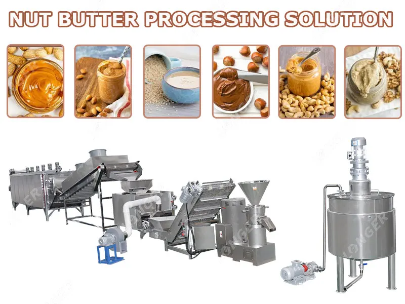 Commercial Chickpeas Grinding Hummus Making Machine Hummus Production Line