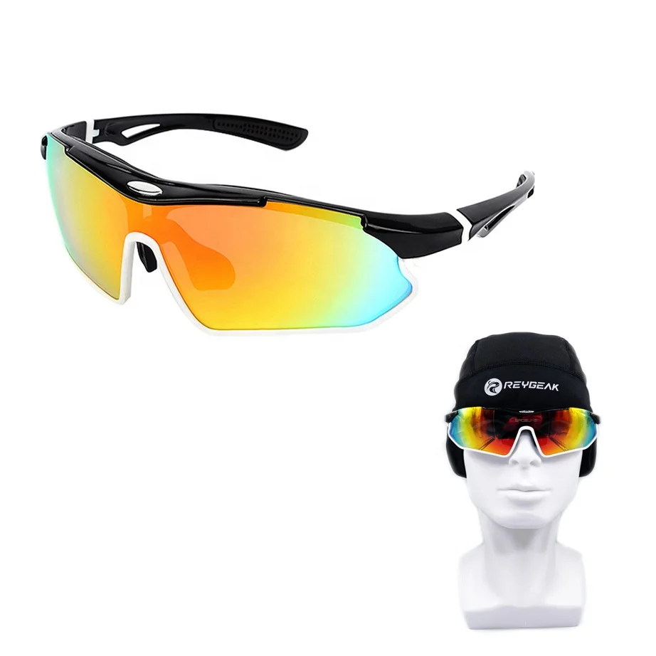 REYGEAK Outdoor Sport Bicycle Cycling Climbing Glasses UV Protection Full-frame Polarized Sunglasses