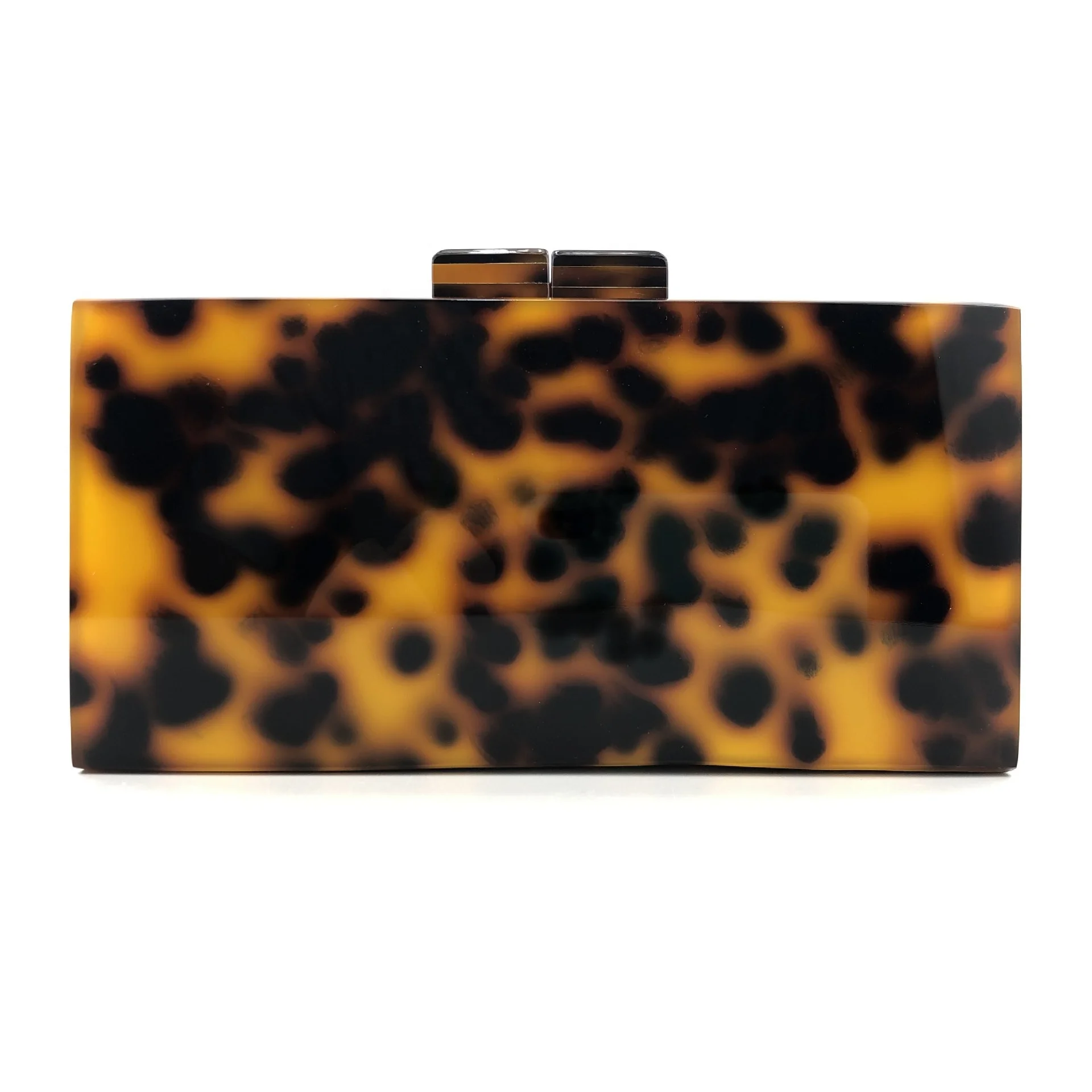 
Luxury Acrylic Clutch Purse Leopard Resin Party Banquet Sling Shoulder Bags 