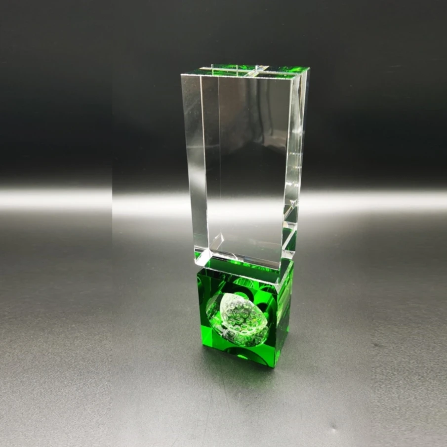 Wholesale Exquisite Decoration Customs Crystal Business Gifts Player Sports Award Basketball Crystal Trophy