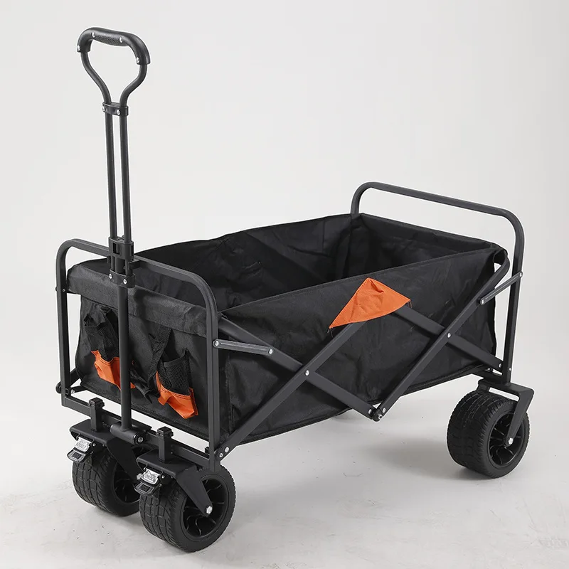 Adjustable Heavy Duty Collapsible Folding Utility Car Wagon Outdoor Camping Cart Beach Picnic foldable Camping pull Wagon