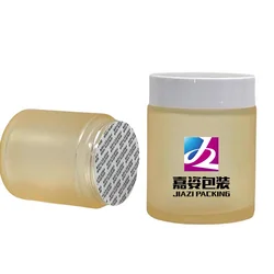 Custom colored glass container 5ml 30ml 1 ounce 2oz 2 oz 50ml 50g 60ml 100ml 100g eye face cream jars pink cosmetic jar with lid