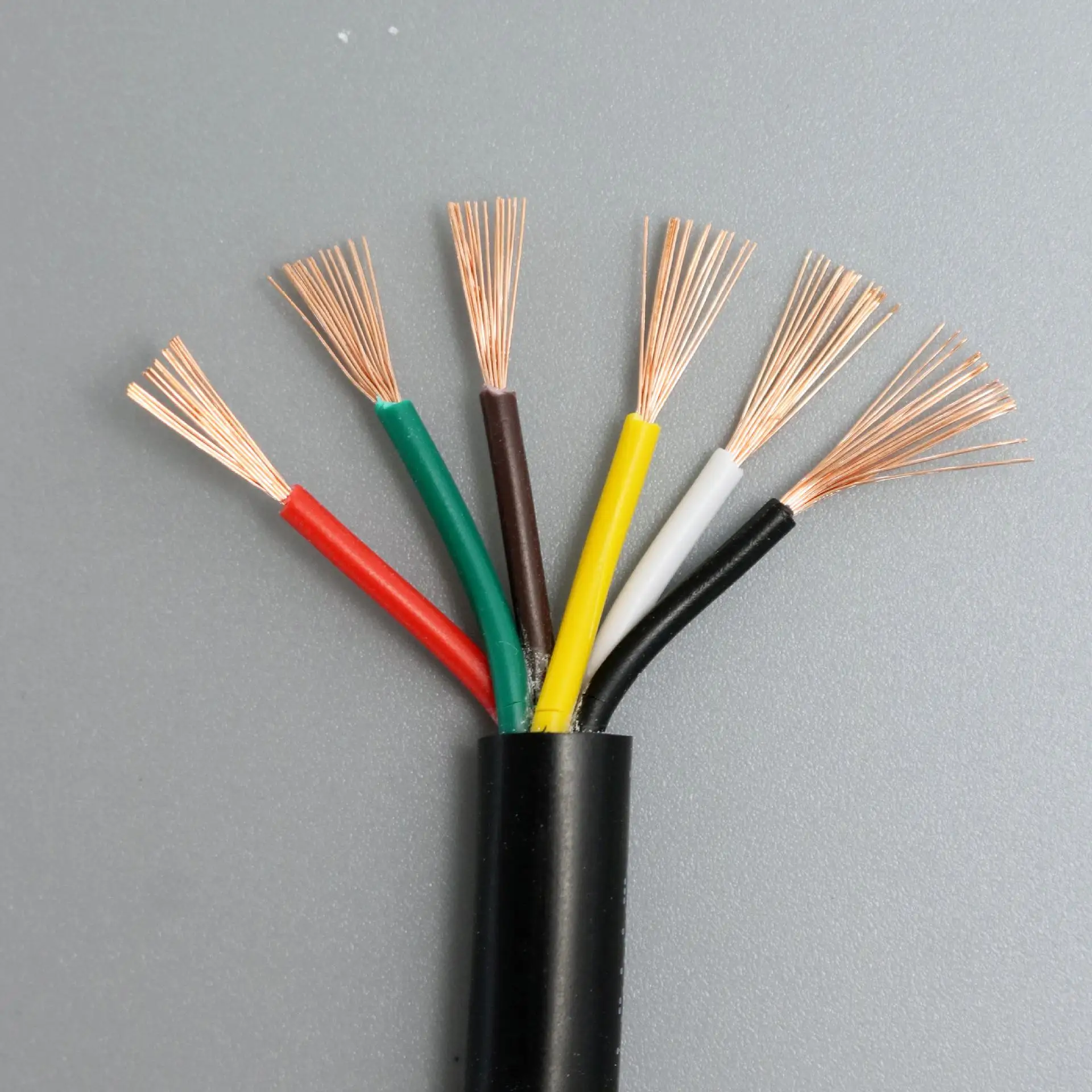 Zr Electrical Wire Power Cables Rvv Cable 4 Core 15mm 25mm 4mm 6mm multicore Flexible 2.5 mm electrical wire