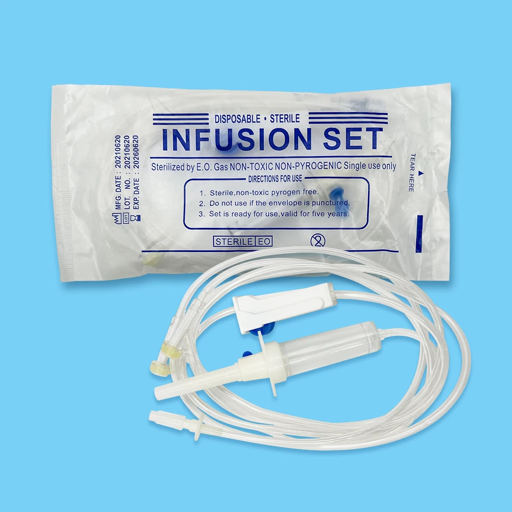 OEM ODM Manufacturer Wholesale ISO9001 CE disposable iv medical infusion giving set with needle