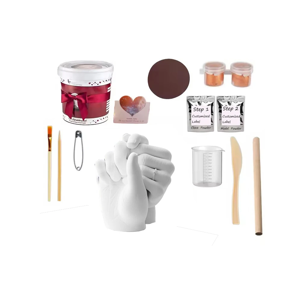 Hand Casting Kit Alginate molding powder hand casting kit couples DIY hand casting kit 3d gift