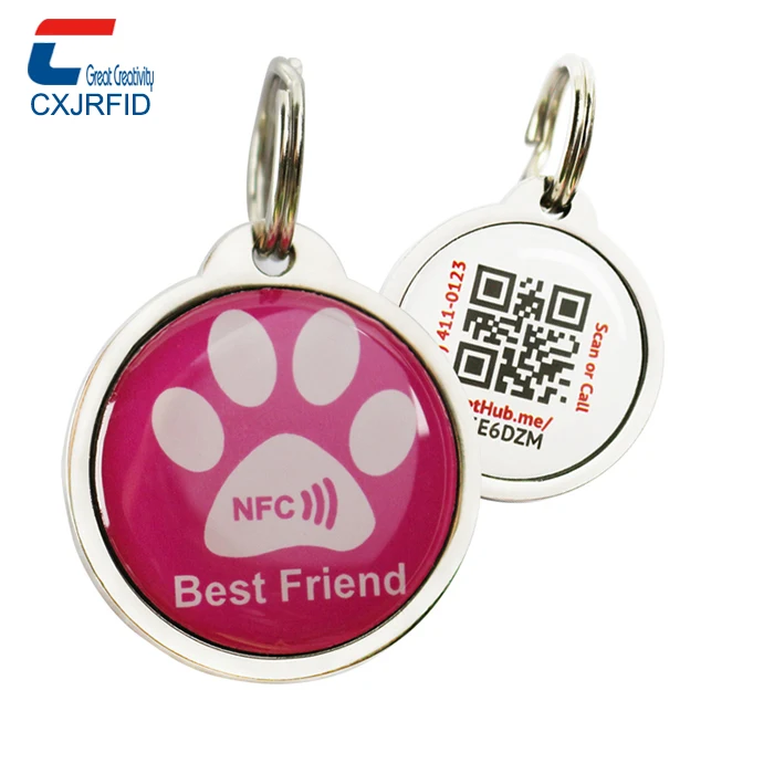 CXJ rfid-метка по заводской цене небольшая Водонепроницаемая NFC-метка для собак металлическая эпоксидная Метка