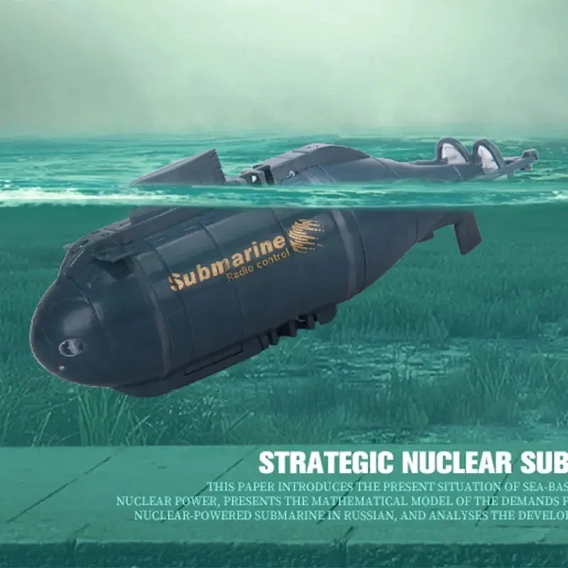 2.4G Remote Control Submarine Mini 6CH Wireless Underwater Nuclear Submarine USB Charging Water Toys RC Ship Toys For Kids