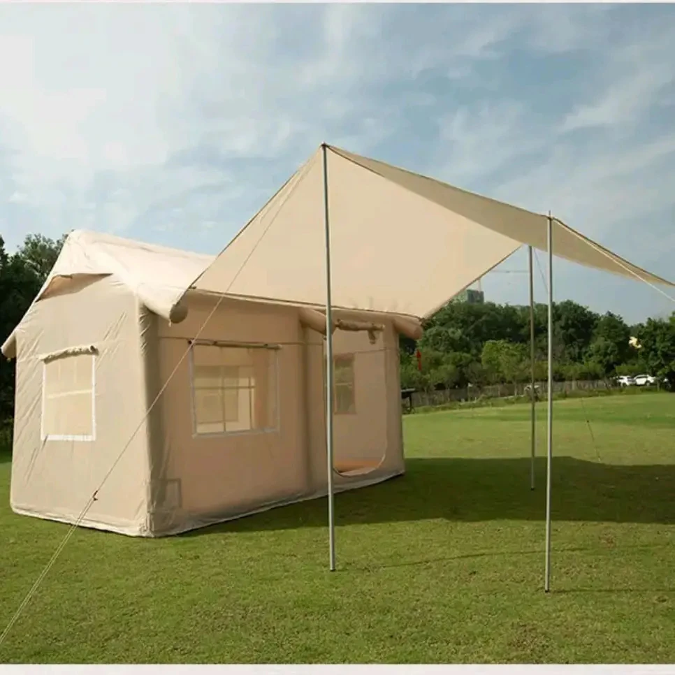 Outdoor hot selling good quality camping tent large space inflatable tent for glamping without poles