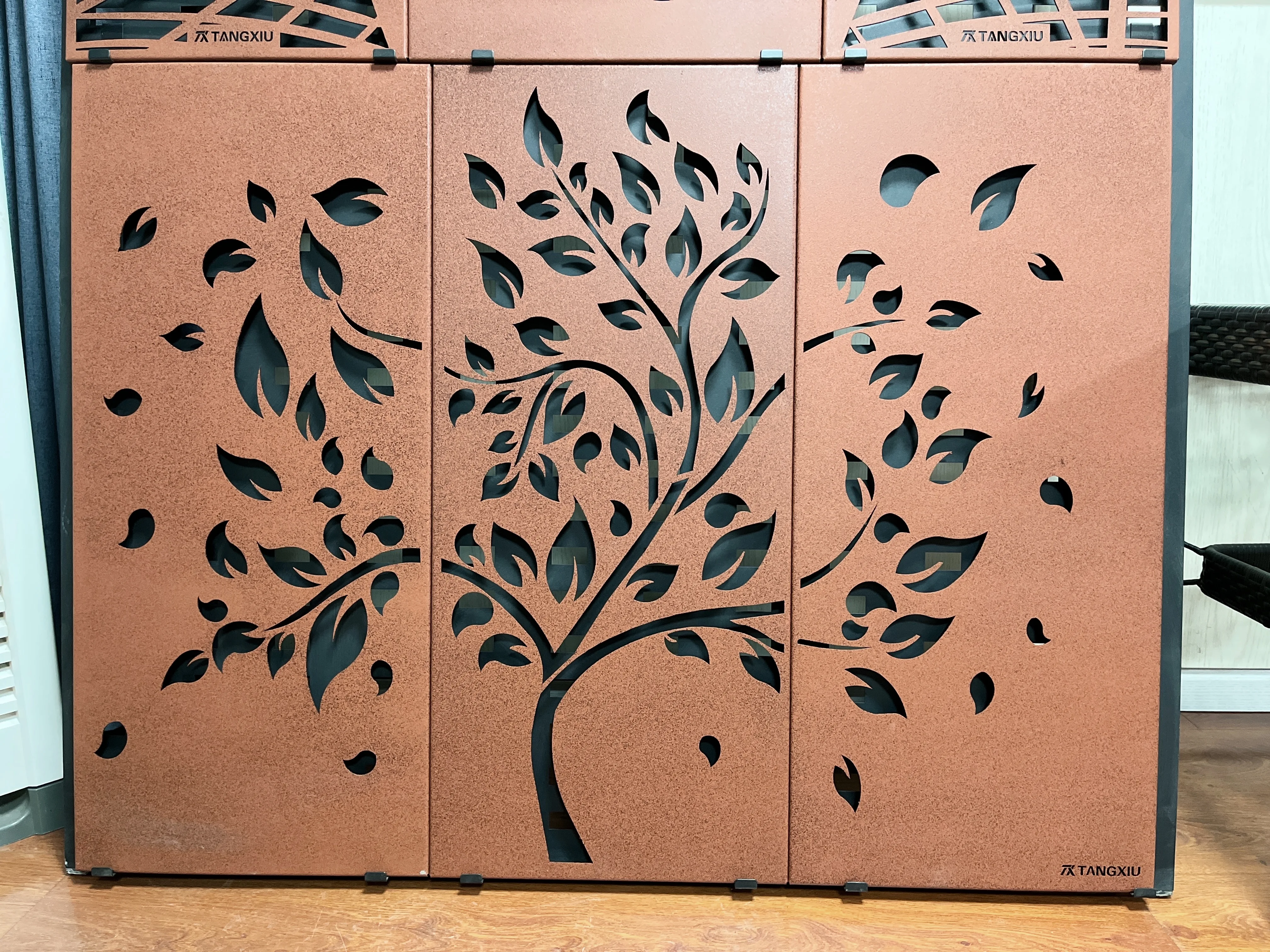 Corten стальные экраны для конфиденциальности открытый сад конфиденциальность художественные металлические панели corten стальной садовый экран