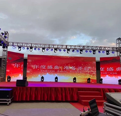 LED display screen P3.91 P4.81 outdoor led wall panel stage led screen rental 3D led screen 500*500mm cabinet with free case