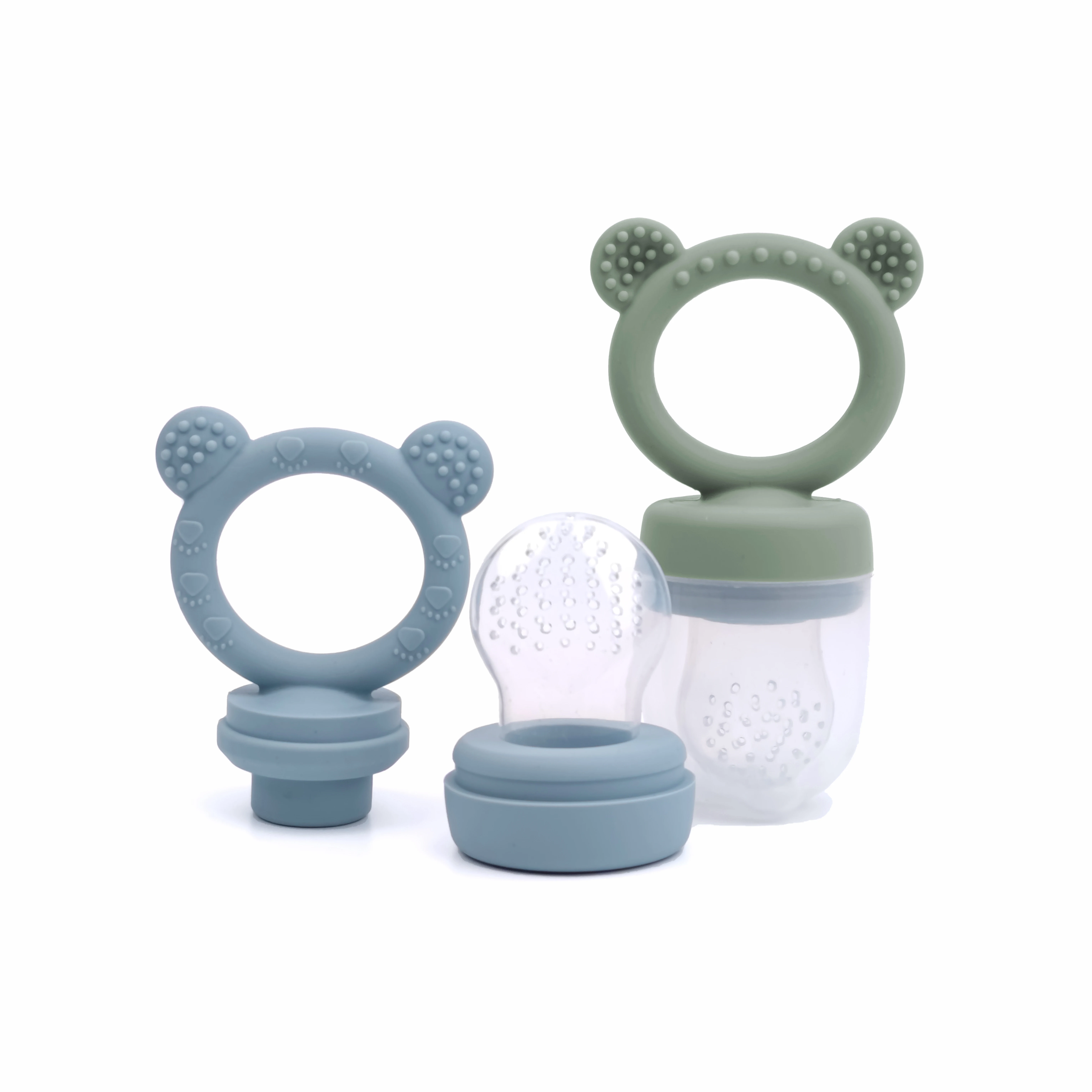 Bear Design Baby Feeding Fresh Food Feeder Bite Toddler Fruit Pacifier Silicone Teething Toy For Baby