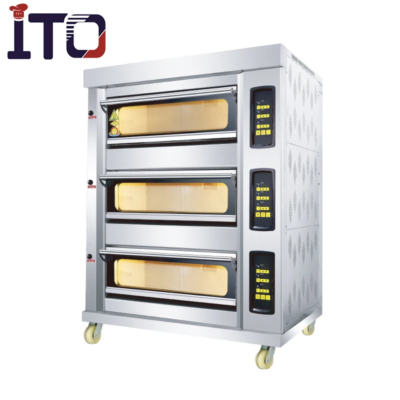 Commercial electrical baking oven with 3 decks Rotary Rack Pastry oven