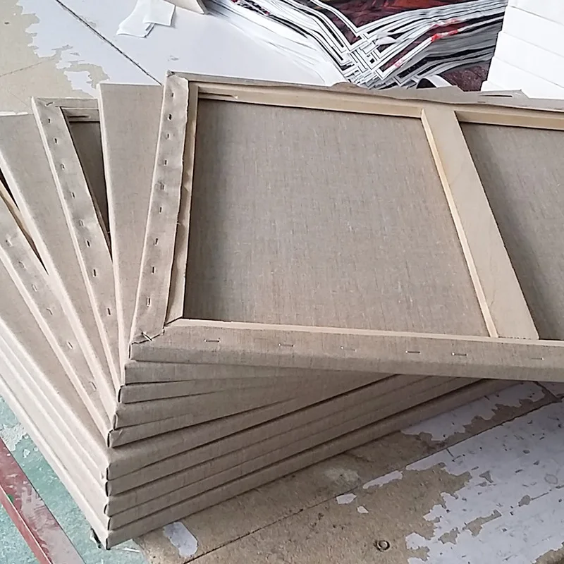 Wholesale Custom Various Size Top Quality Stretched Artist White Canvas For Painting